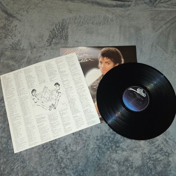 BLACK FRIDAY SALE VINTAGE Michael Jackson Thriller Vinyl Record, 1982 EUC - Picture 8 of 13